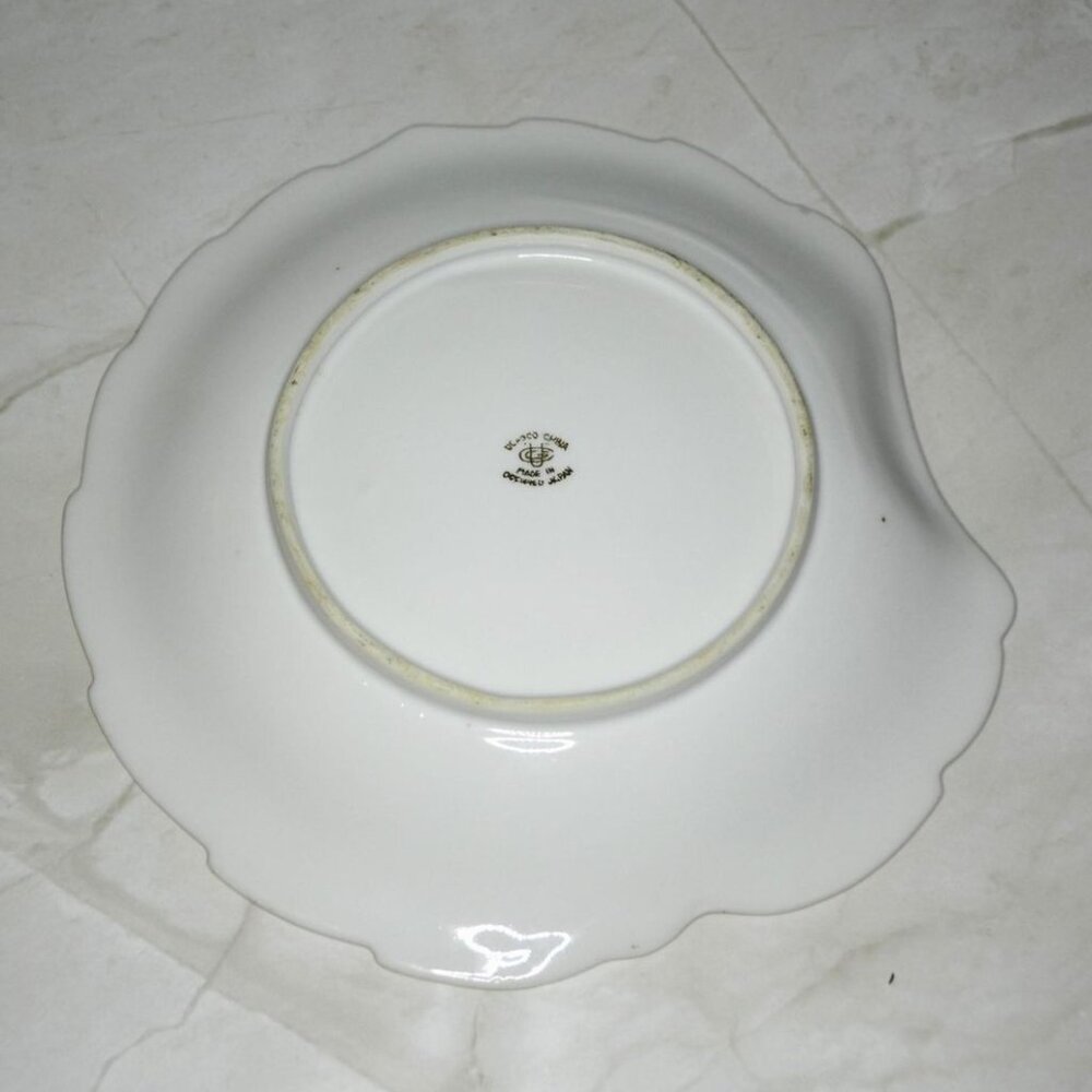 Vintage Shell Shaped China Trinket Dish Occupied Japan Dresser Vanity Decor - Picture 3 of 4